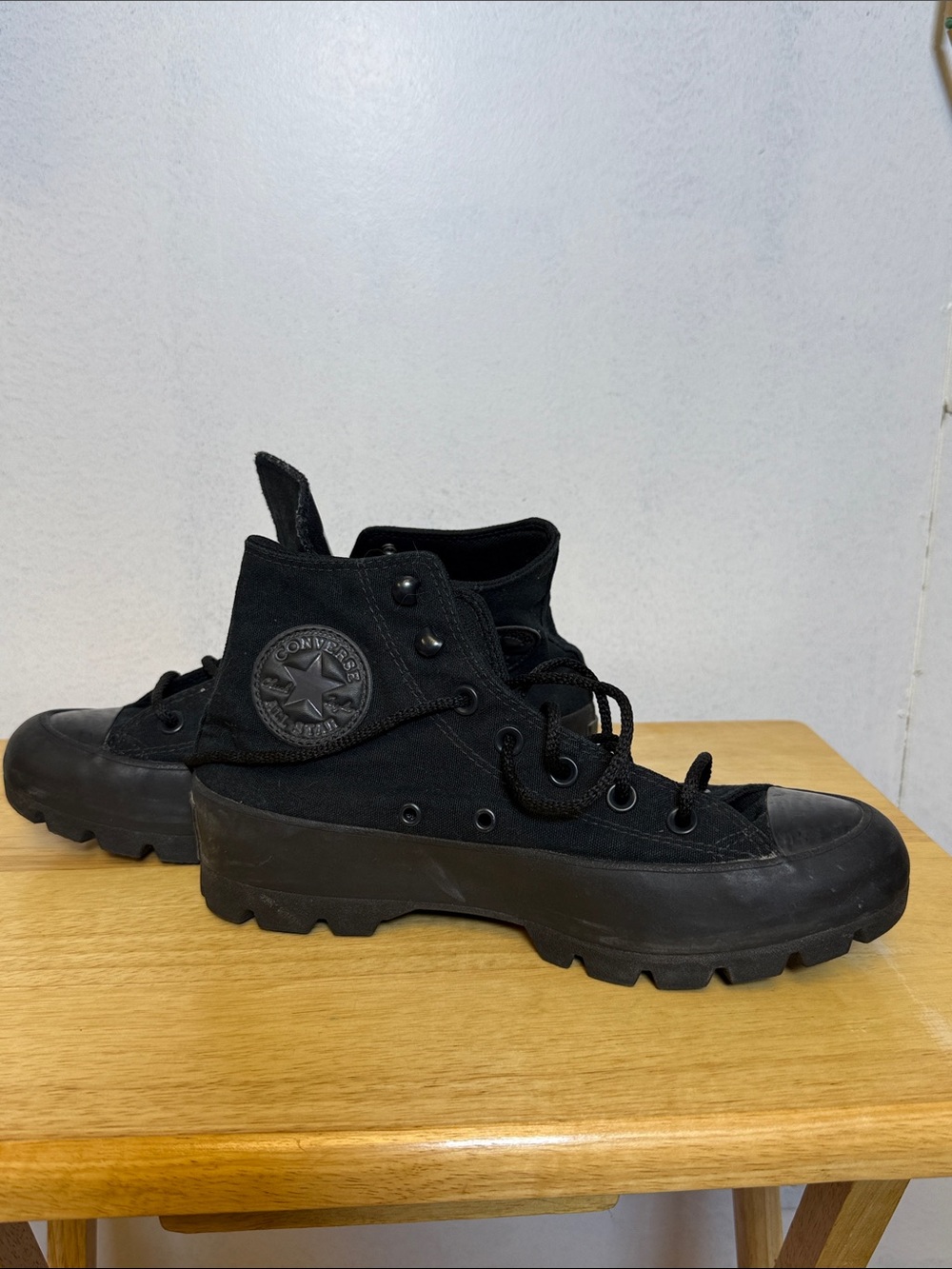 Converse Black High-Top Rugged Sole Sneakers
